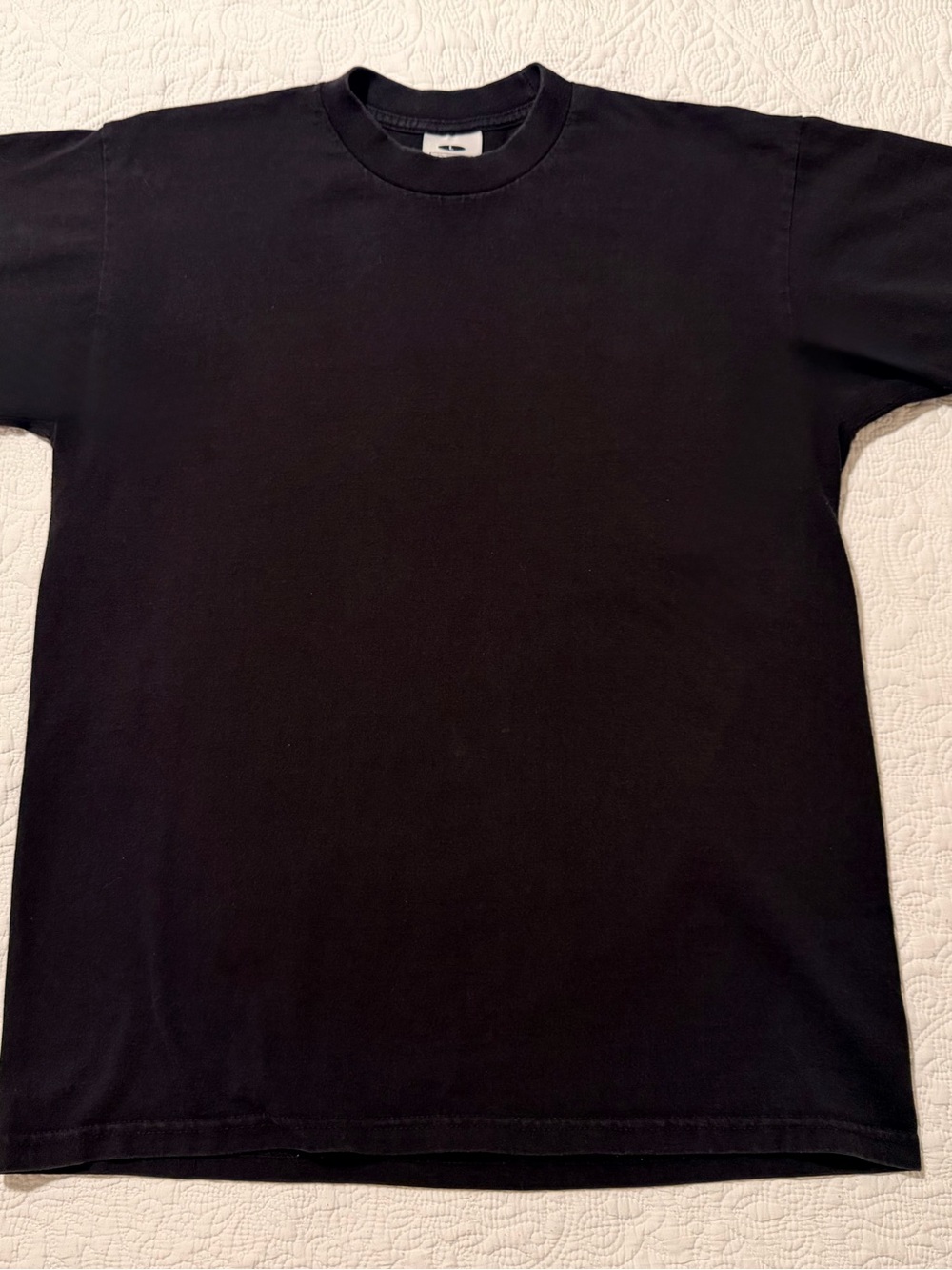 Pro Club Men's Heavyweight Cotton Short Sleeve Crew Neck T-Shirt - Black L